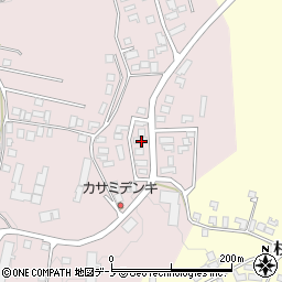 秋田県大館市早口深沢岱11-19周辺の地図
