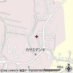 秋田県大館市早口深沢岱11-24周辺の地図