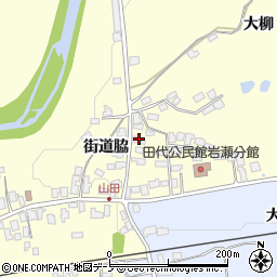 秋田県大館市岩瀬大柳108-5周辺の地図