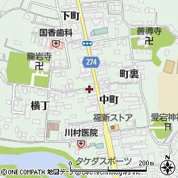 田中舘生花店周辺の地図