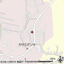 秋田県大館市早口深沢岱11-20周辺の地図