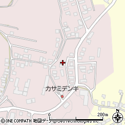 秋田県大館市早口深沢岱11-22周辺の地図