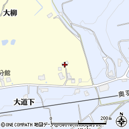 秋田県大館市岩瀬大柳26-6周辺の地図