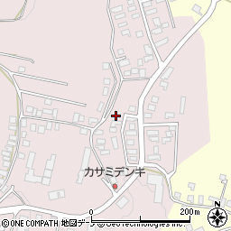 秋田県大館市早口深沢岱11-21周辺の地図