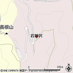秋田県大館市東岩神沢周辺の地図