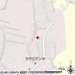 秋田県大館市早口深沢岱11-28周辺の地図