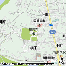 龍岩寺周辺の地図