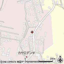 秋田県大館市早口深沢岱11-30周辺の地図