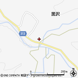 秋田県大館市雪沢黒沢58周辺の地図