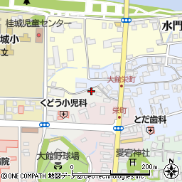 秋田県大館市土飛山下33-2周辺の地図