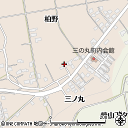 秋田県鹿角市十和田毛馬内柏野周辺の地図