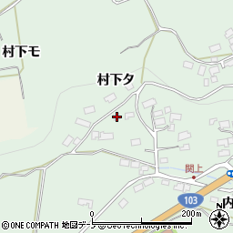 秋田県鹿角市十和田大湯村下タ4-1周辺の地図