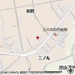 秋田県鹿角市十和田毛馬内（柏野）周辺の地図