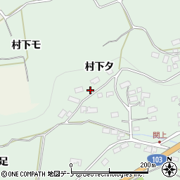 秋田県鹿角市十和田大湯村下タ周辺の地図