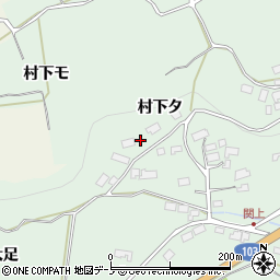 秋田県鹿角市十和田大湯村下タ1周辺の地図