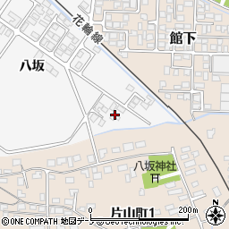 秋田県大館市片山八坂48周辺の地図