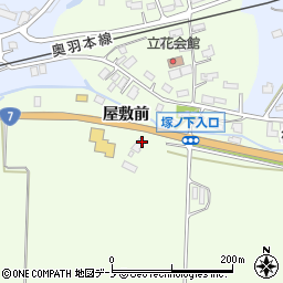 秋田県大館市立花中立花周辺の地図