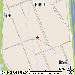 秋田県鹿角市十和田毛馬内周辺の地図