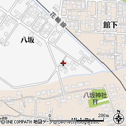 秋田県大館市片山八坂46-5周辺の地図