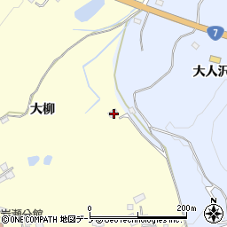 秋田県大館市岩瀬大柳29-3周辺の地図