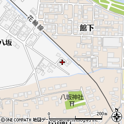 秋田県大館市片山八坂3周辺の地図