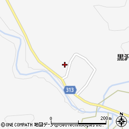 秋田県大館市雪沢黒沢37周辺の地図