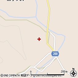 秋田県北秋田市綴子（田子ケ沢）周辺の地図