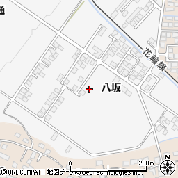 秋田県大館市片山（八坂）周辺の地図