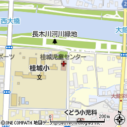 大館市　桂城児童センター周辺の地図