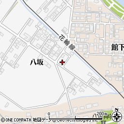秋田県大館市片山八坂9-4周辺の地図