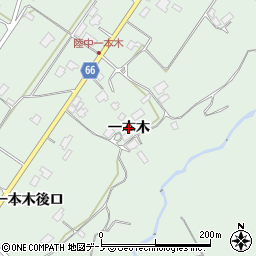 秋田県鹿角市十和田大湯（一本木）周辺の地図