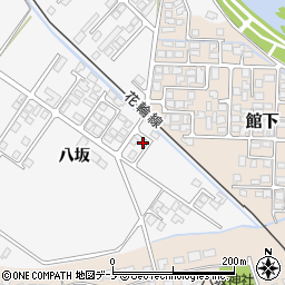 秋田県大館市片山八坂9-5周辺の地図