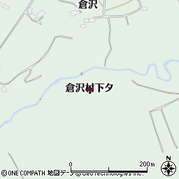 秋田県鹿角市十和田大湯倉沢村下タ周辺の地図