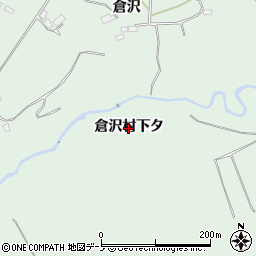 秋田県鹿角市十和田大湯（倉沢村下タ）周辺の地図