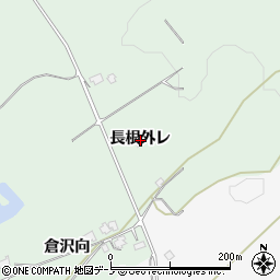 秋田県鹿角市十和田大湯長根外レ周辺の地図
