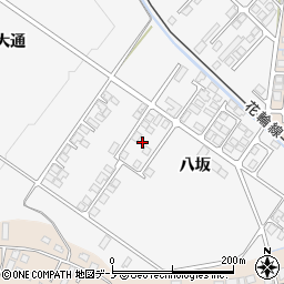 秋田県大館市片山八坂25-5周辺の地図