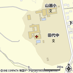 大館市　田代学校給食センター周辺の地図
