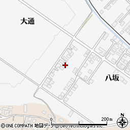 秋田県大館市片山八坂22-23周辺の地図