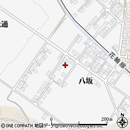 秋田県大館市片山八坂25-6周辺の地図