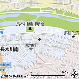 秋田県大館市長木川南291-1周辺の地図