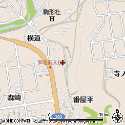 秋田県鹿角市十和田毛馬内横道12周辺の地図