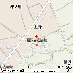 秋田県鹿角市十和田毛馬内上野8周辺の地図