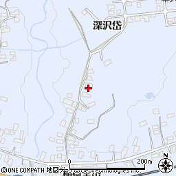 秋田県大館市川口（深沢岱）周辺の地図