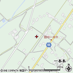 秋田県鹿角市十和田大湯一本木平周辺の地図