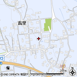 秋田県大館市川口（長里）周辺の地図