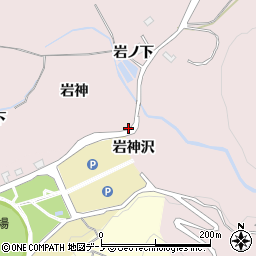 秋田県大館市東岩神周辺の地図