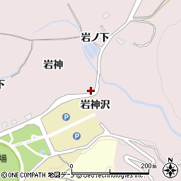 秋田県大館市東（岩神）周辺の地図