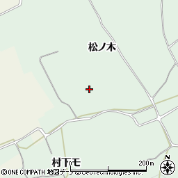 秋田県鹿角市十和田大湯松ノ木4周辺の地図