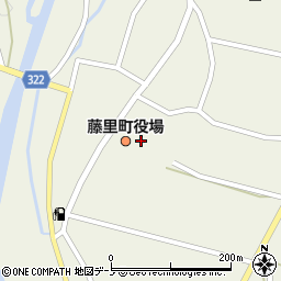 藤里町役場　生活環境課・商工観光課周辺の地図