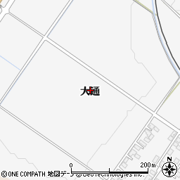 秋田県大館市片山大通周辺の地図